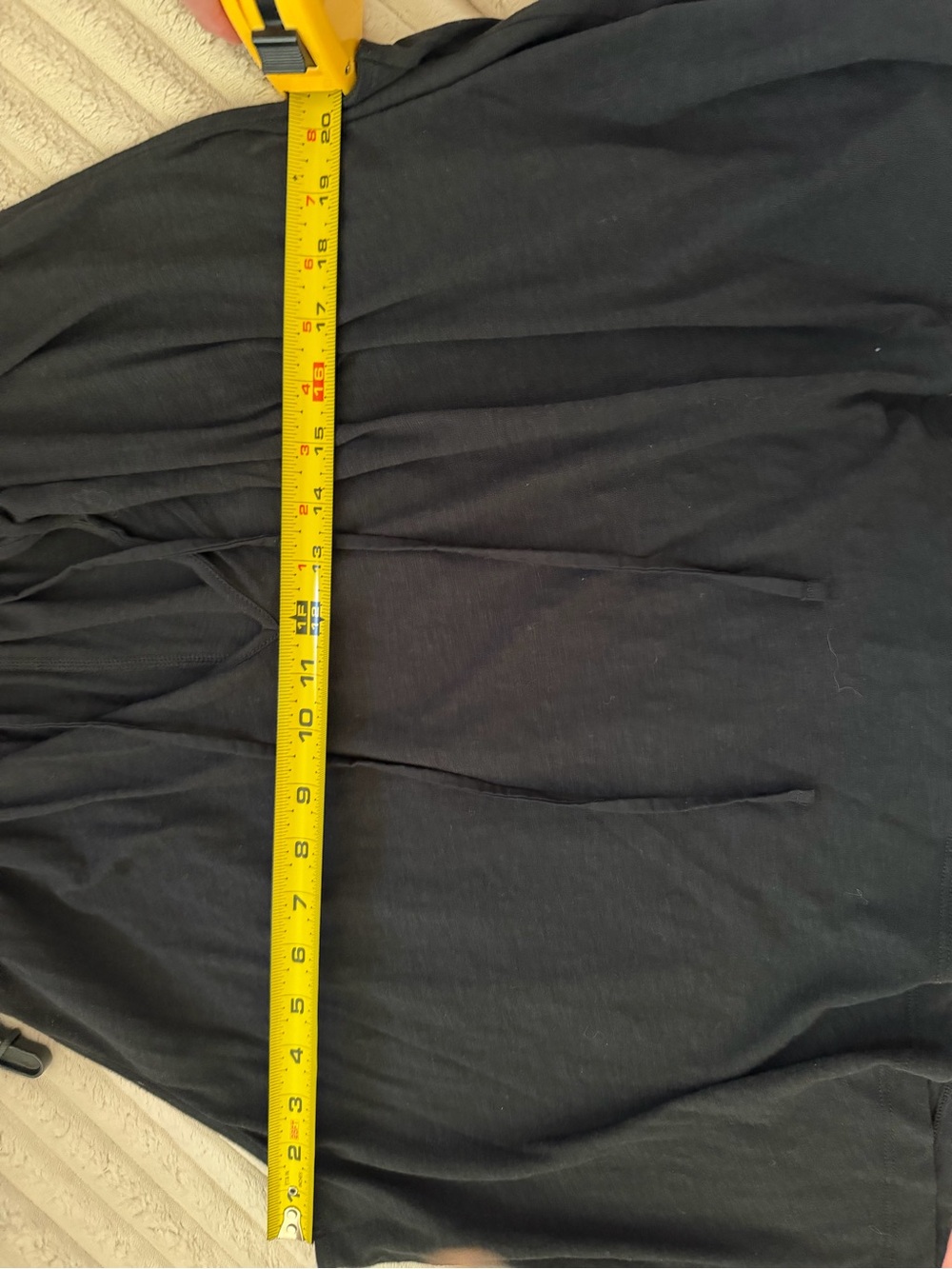 Black V-Neck Oversized Sleeveless Tank by Nation; Pima Cotton; sold at Evereve - Picture 7 of 9